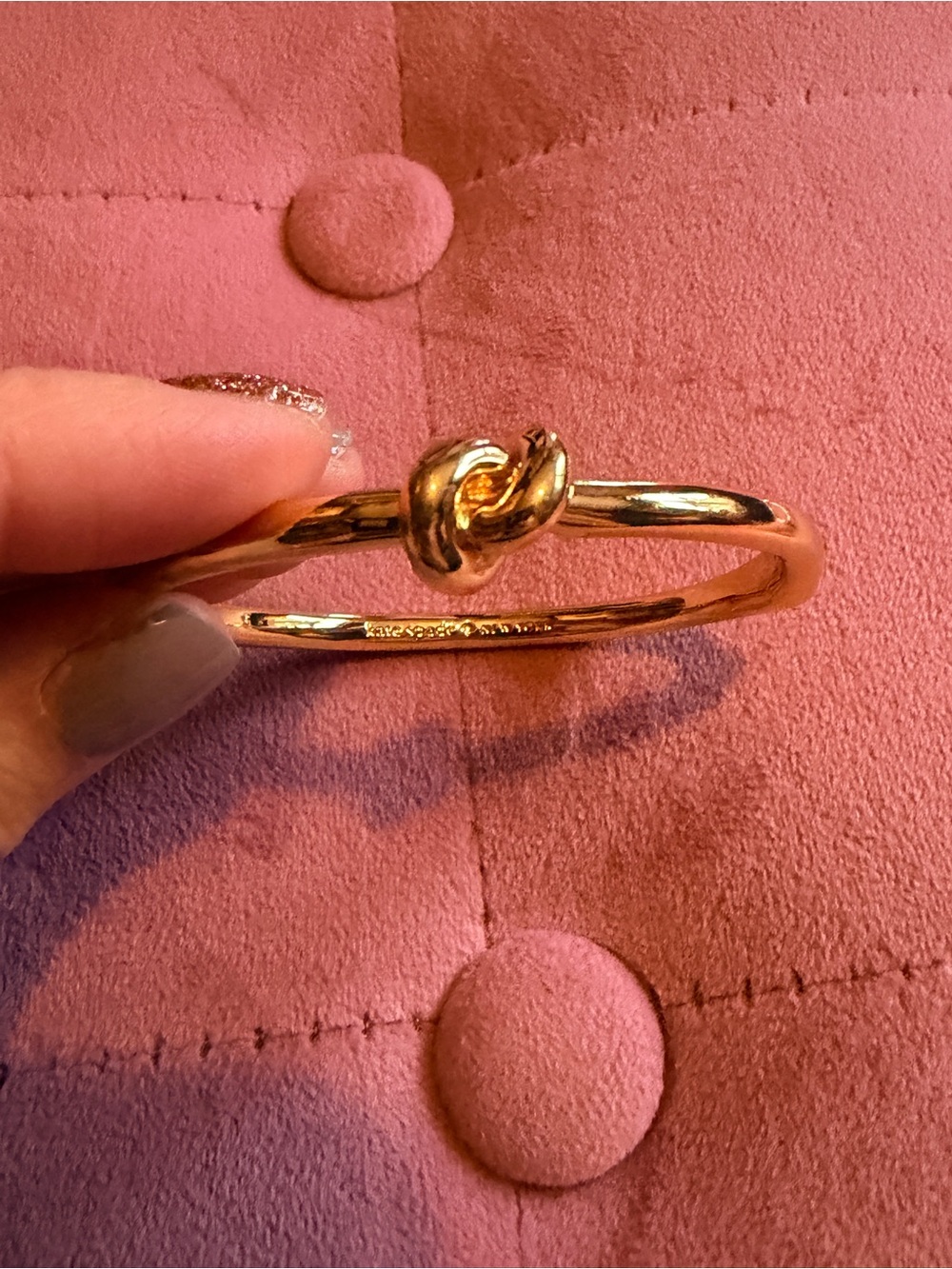 kate spade Knot bangle in gold